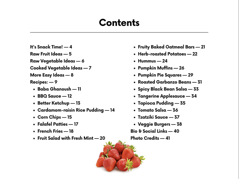 Healthy Snacking Ideas & Recipes (downloadable eBook)